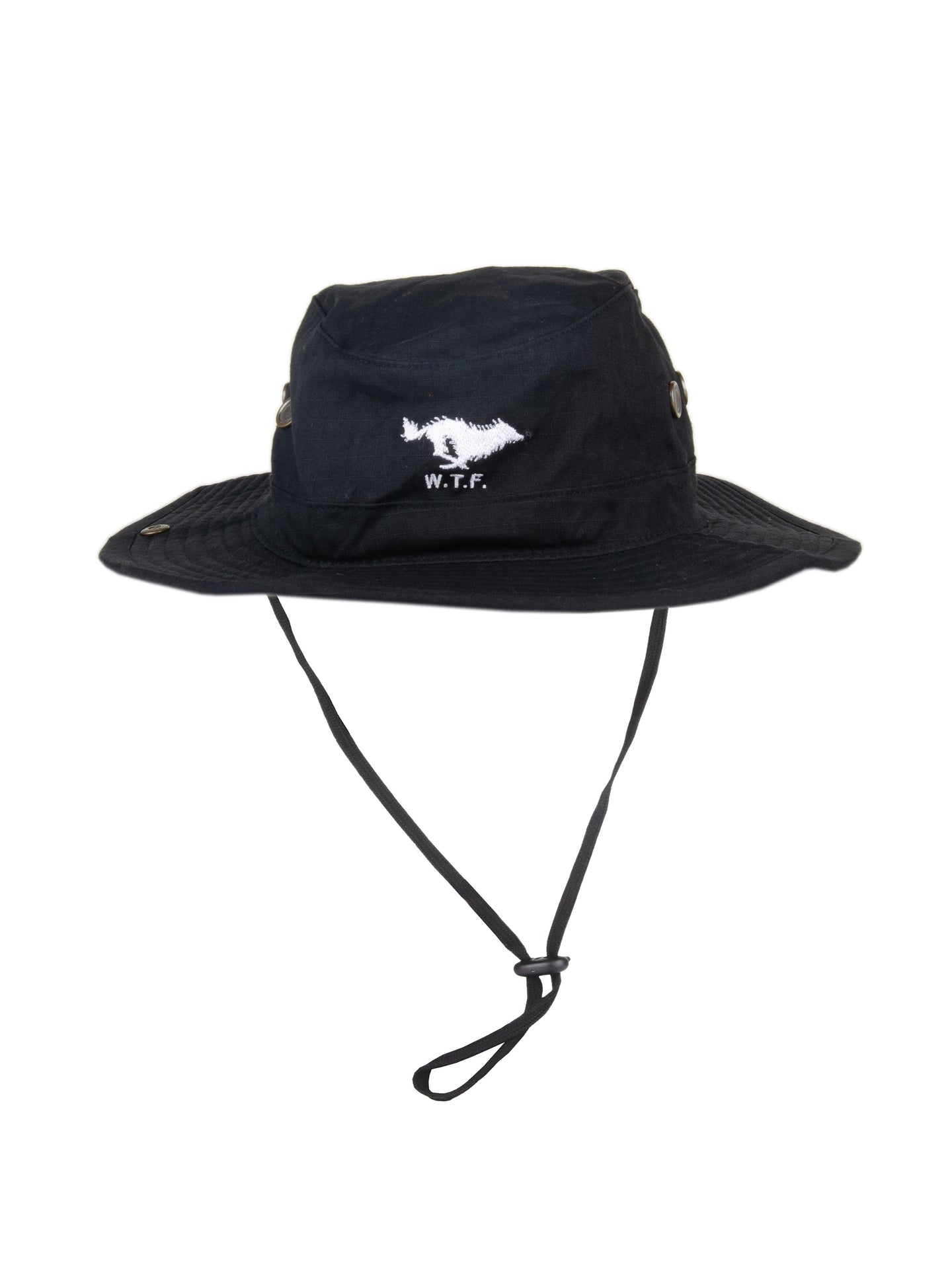 Wolf Brimmer Hat Black