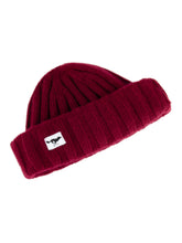 Load image into Gallery viewer, Cashmere Sailor Beanie Burgundy
