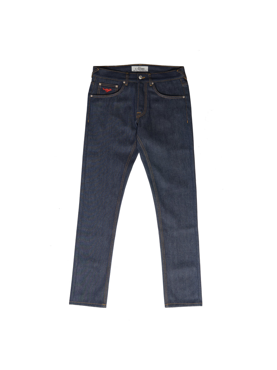 N.O.S. ES-1 Tappered Raw Selvedge Denim Indigo