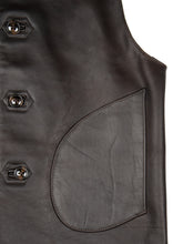 Load image into Gallery viewer, Macone Leather Vest - Lightweight Olive -
