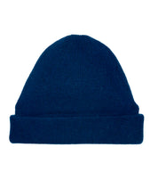 Load image into Gallery viewer, Cashmere Beanie Hat Blue
