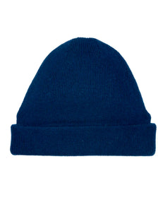 Cashmere Beanie Hat Blue