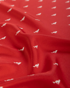 Lobitos Silk Scarf Red