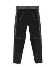 Load image into Gallery viewer, Women&#39;s Rascal Leather Motorcycle Pants Black
