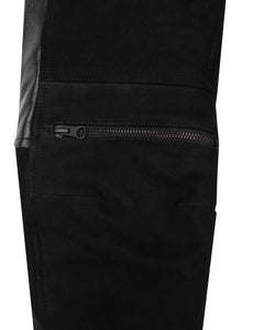 Women's Rascal Leather Motorcycle Pants Black