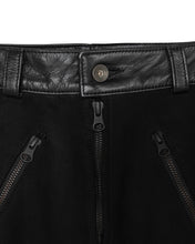 Load image into Gallery viewer, Women&#39;s Rascal Leather Motorcycle Pants Black
