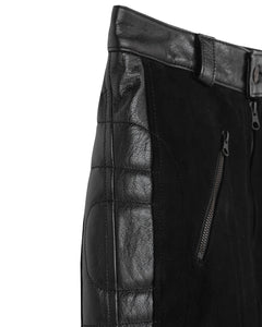 Women's Rascal Leather Motorcycle Pants Black