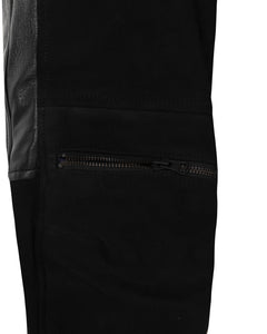 Women's Rascal Leather Motorcycle Pants Black