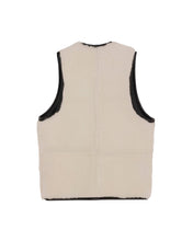 Load image into Gallery viewer, Solitario Reversible Shearling Vest Black
