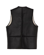 Load image into Gallery viewer, Solitario Reversible Shearling Vest Black
