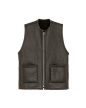 Load image into Gallery viewer, Solitario Reversible Shearling Vest Brown
