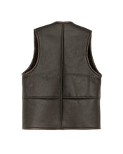 Load image into Gallery viewer, Solitario Reversible Shearling Vest Brown
