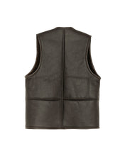 Load image into Gallery viewer, Solitario Reversible Shearling Vest Brown
