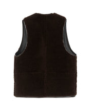 Load image into Gallery viewer, Solitario Reversible Shearling Vest Brown
