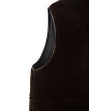 Load image into Gallery viewer, Solitario Reversible Shearling Vest Brown
