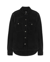 Load image into Gallery viewer, Vandal Suede Overshirt Black
