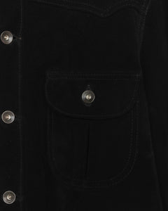 Vandal Suede Overshirt Black