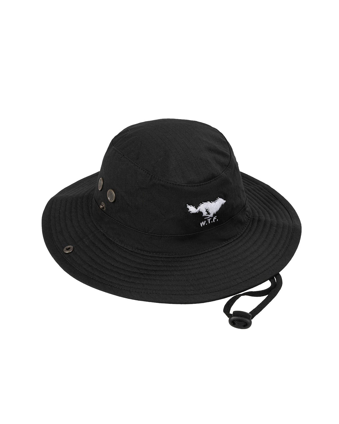 Wolf Brimmer Hat Black