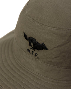 Wolf Brimmer Hat Olive