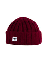 Load image into Gallery viewer, Cashmere Sailor Beanie Burgundy
