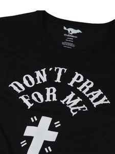 El Solitario Prayers Black T-Shirt. Detail 2