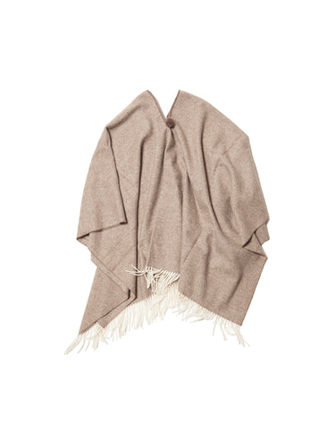 El Solitario Short Poncho Beige