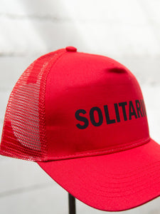 N.O.S. Solitario Red Trucker Cap