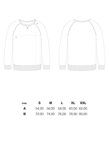 El Solitario Luxury of Speed Sweatshirt. Size Chart