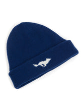Load image into Gallery viewer, Cashmere Beanie Hat Blue
