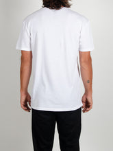 Load image into Gallery viewer, El Solitario Pain White T-Shirts. Model Back
