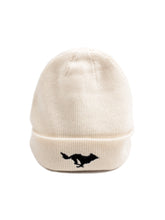 Load image into Gallery viewer, El Solitario El Solitario Cashmere Beanie Hat Ecru. Front  2
