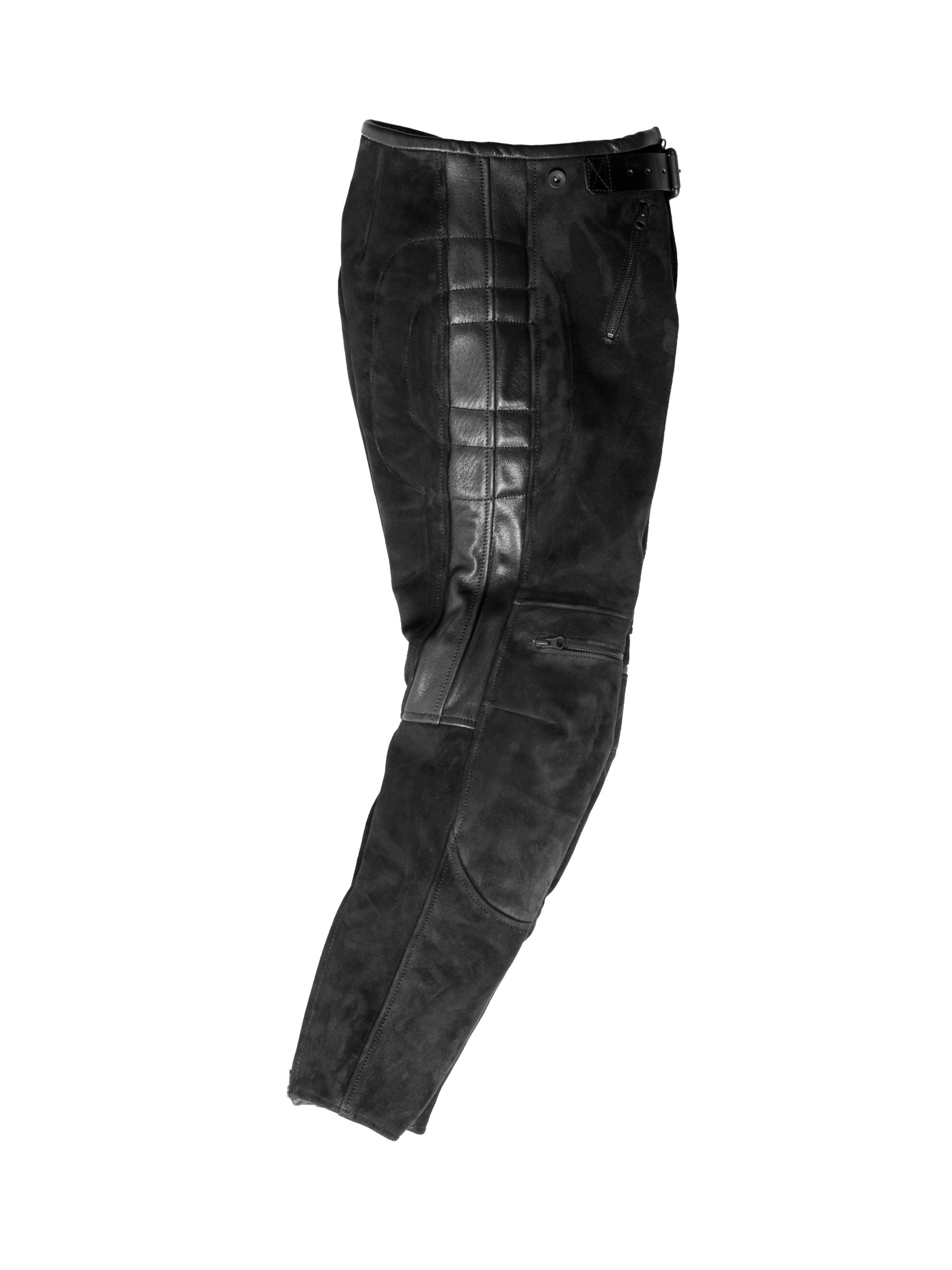 Diesel leather PPOWER biker pants with ankle zip men  Glamood Outlet