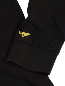 El Solitario Smiley Black Long Sleeve T-Shirt. Logo