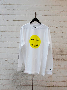 N.O.S. Smiley White Long Sleeve T-Shirt