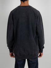 Load image into Gallery viewer, El Solitario WTF Black sweatshirt. Model Back
