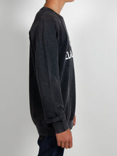Load image into Gallery viewer, El Solitario WTF Black sweatshirt. Model Sleeve
